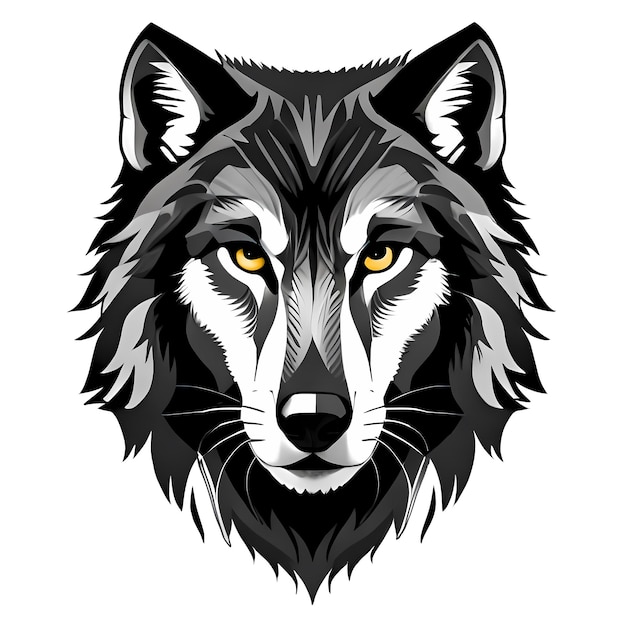 Tête de loup Style de dessin