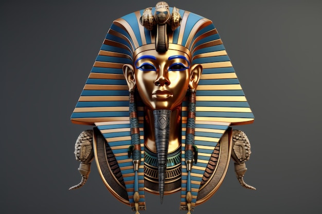 Tête de roi égyptien vénéré Culture ancienne Personne fictive Générer Ai