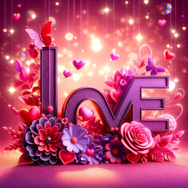 texte d'amour 3d pour le jour de la Saint-Valentin