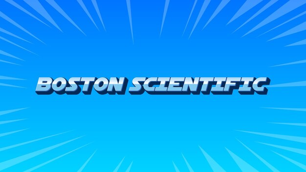 Le texte bleu scientifique de Boston en 3D