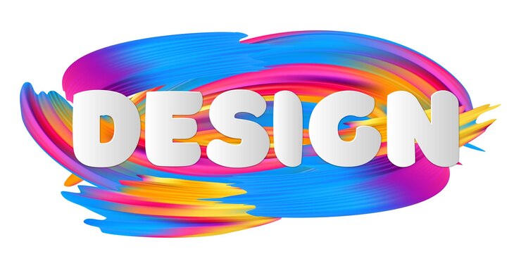 Photo texte de conception créative lumineux et élégant sur fond blanc vector