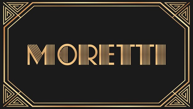 Photo le texte de moretti jazz gold