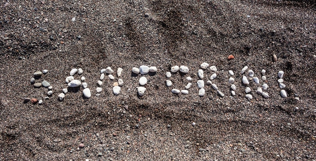 Texte Santorini à base de pierre ponce