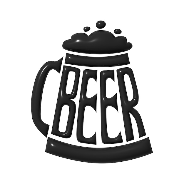 Photo texte stylisé comme une boisson à la bière éclabousse et tombe design élégant pour une étiquette de marque ou une publicité