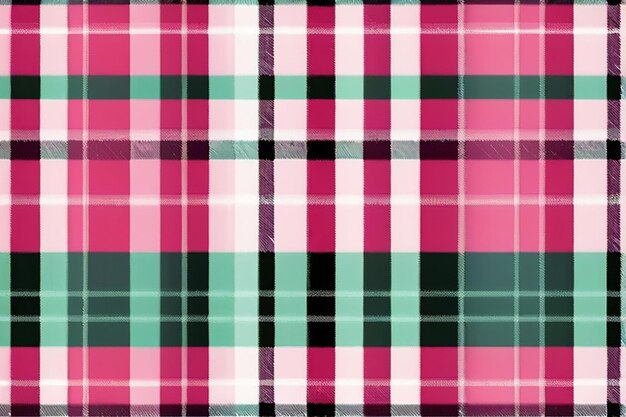 Photo textil sans couture à motif tissu vectoriel d'arrière-plan vérifiez la texture de tartan à carreaux en rose