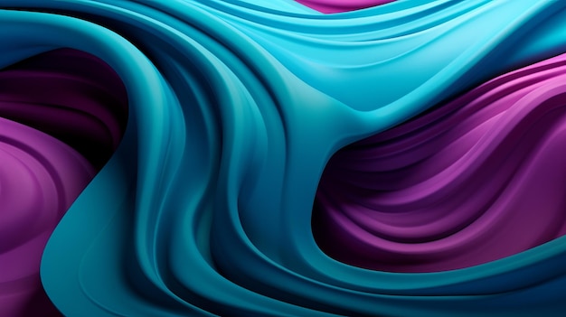 Texture 3D en turquoise et magenta AI générative