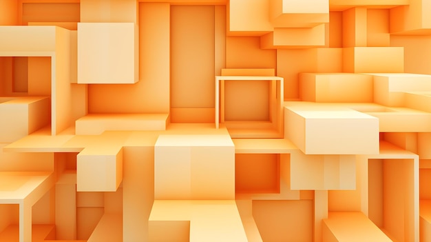 Texture abstraite et géométrique dans des couleurs orange clair Arrière-plan futuriste