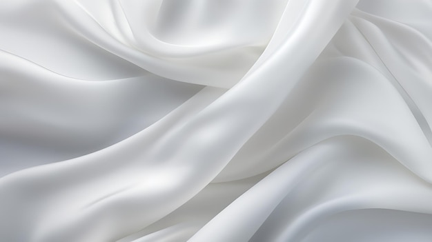 Texture abstraite d'onde moderne lisse et luxueuse en blanc et gris clair Génératif Ai
