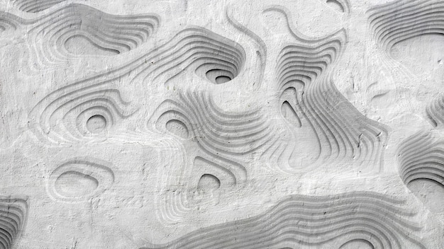 Texture abstraite en relief en bois, pierre ou autre matériau. Illustration 3D, rendu 3D.