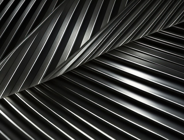 Texture abstraite de la technologie moderne avec des lignes métalliques diagonales créées avec la technologie Generative AI