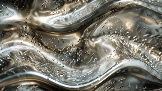 Texture d'aluminium à ondes fluides, de feuille métallique en acier, de texture en aluminium à ondes inspirées