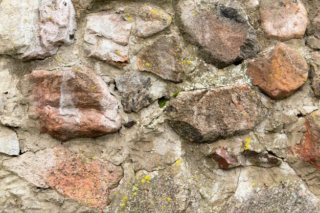 Texture - ancienne maçonnerie du mur de la forteresse