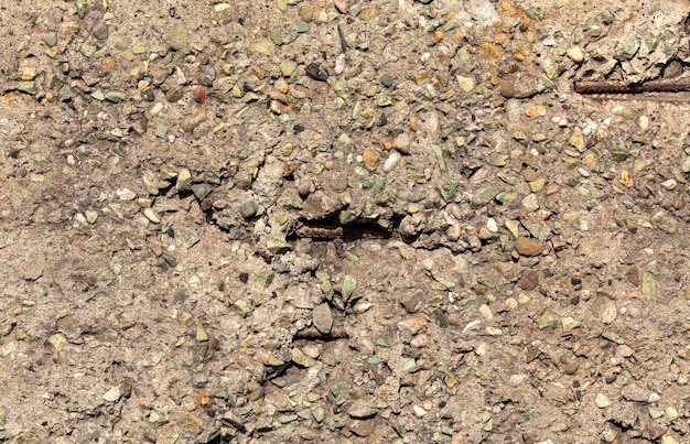 La texture de l'ancienne surface en béton