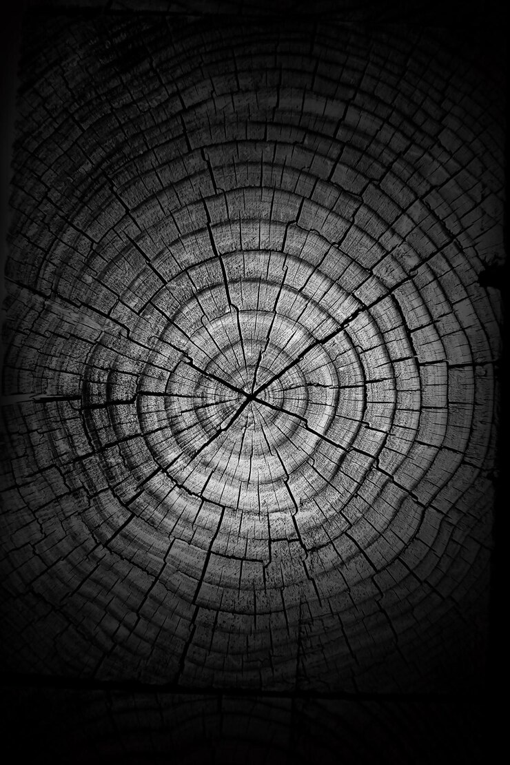 Photo texture des anneaux d'arbre