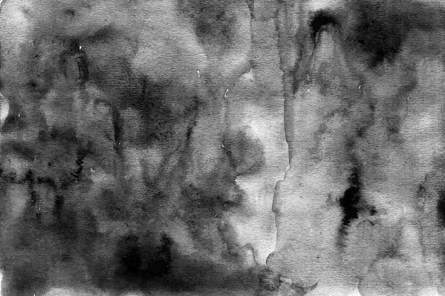 Photo texture d'aquarelle noire et blanche