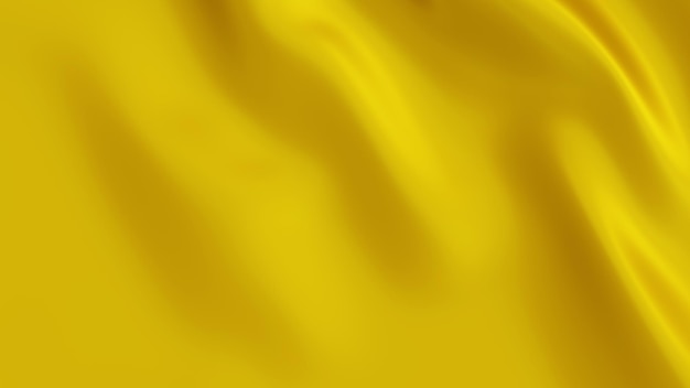 Texture d'arrière-plan abstraite en soie dorée ou en tissu satiné avec espace de copie en rendu 3d