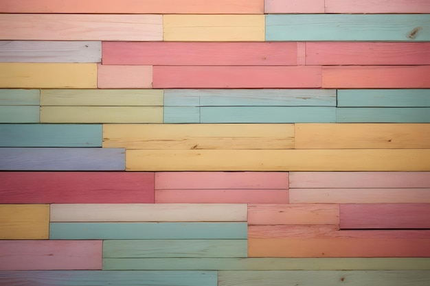 texture ou arrière-plan de planches de bois pastel coloré