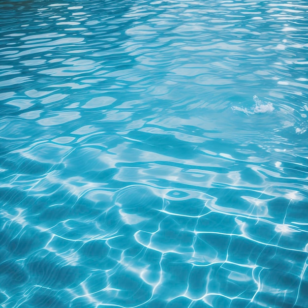 Texture d'arrière-plan de la surface de l'eau bleue de la piscine