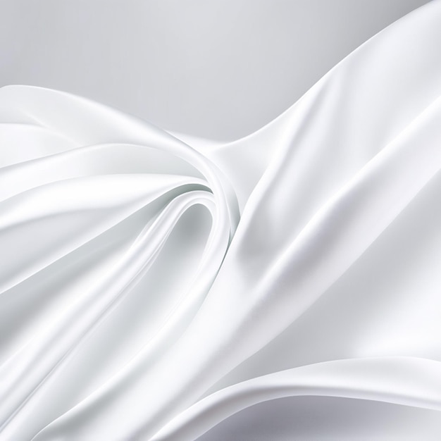 la texture d'arrière-plan des vagues de tissu blanc