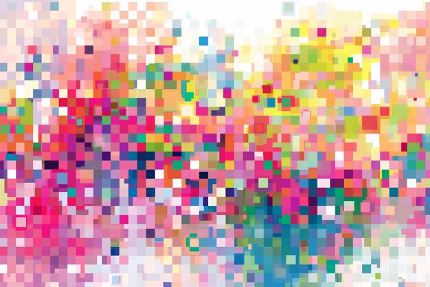 Texture d'art à pixels colorée Arrière-plan numérique abstrait