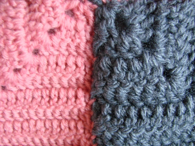 Texture au crochet motif de carrés colorés Crochet Knit Squares