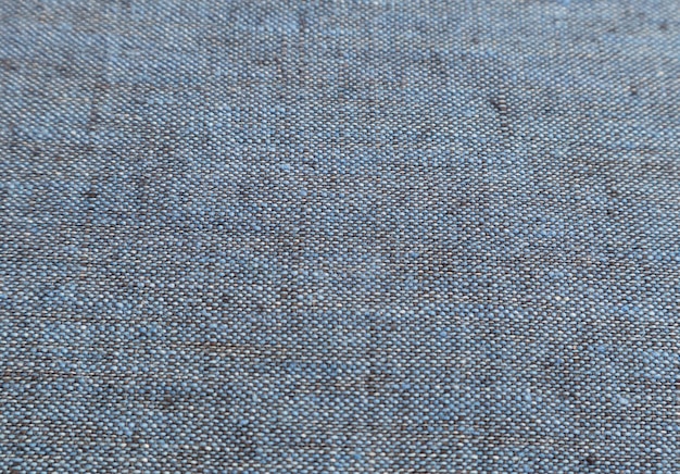 Texture bleue du tissu de lin Textile background