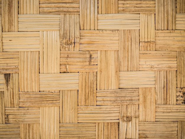 Texture bois de bambou, travail manuel thaï