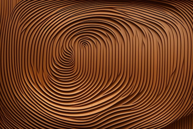 Une texture de bois brun avec des lignes ondulées et des courbes