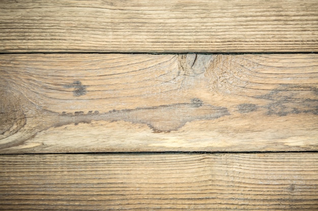 Texture en bois marron, planche horizontalement