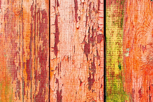 Texture, bois, mur, arrière-plan. Texture en bois avec des rayures et des fissures