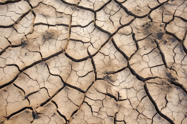 Texture de boue sèche et fissurée