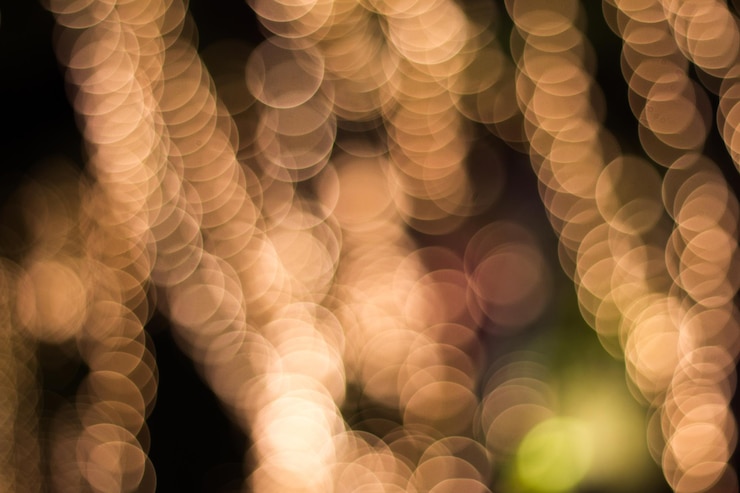 Photo texture des boules de bokeh