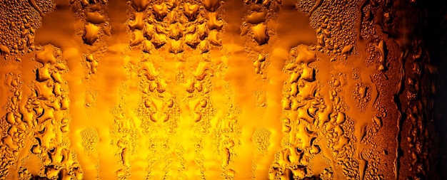 texture de bouteille de bière macro