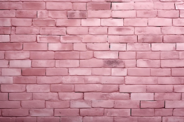 Texture de brique rose douce contre une étendue vide créée par l'IA générative