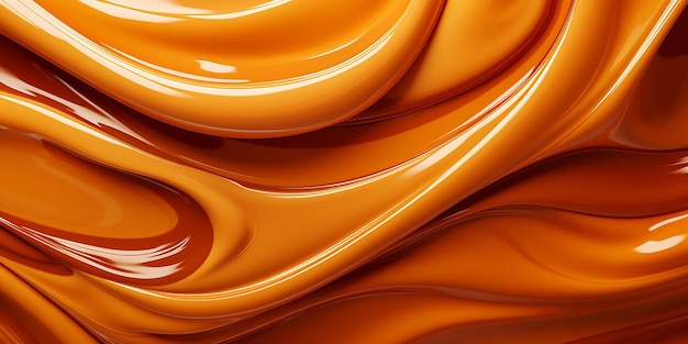 Texture de caramel liquide