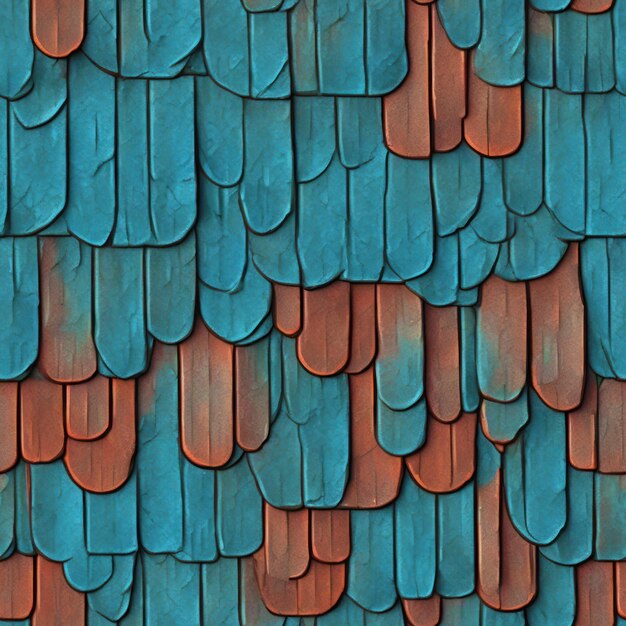 Texture de carreaux sans couture de bardeaux de bois colorés