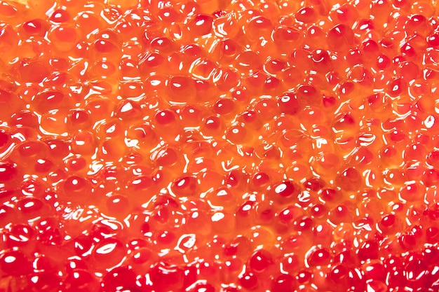 Texture de caviar rouge