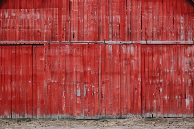 Texture de cèdre de grange rouge à l'arrière-plan de la ferme