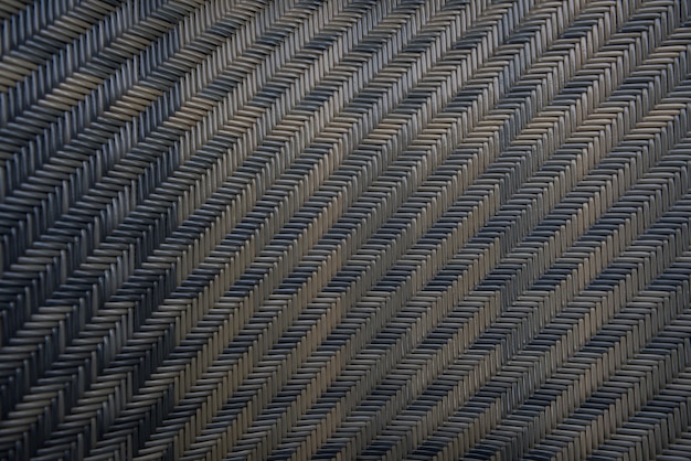 Texture de chaise entrelacée avec bouchent