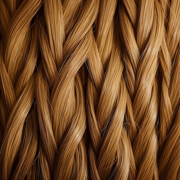 Texture des cheveux tressés