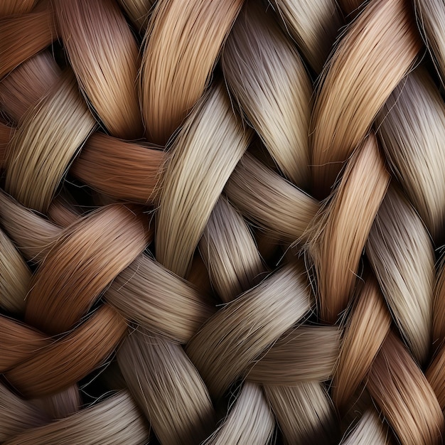 Texture des cheveux tressés