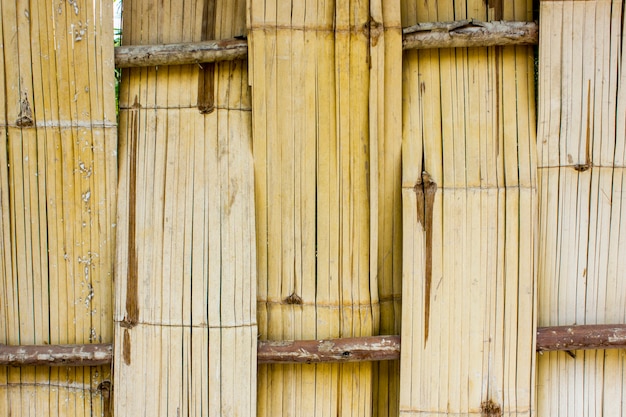 Texture de clôture en bambou