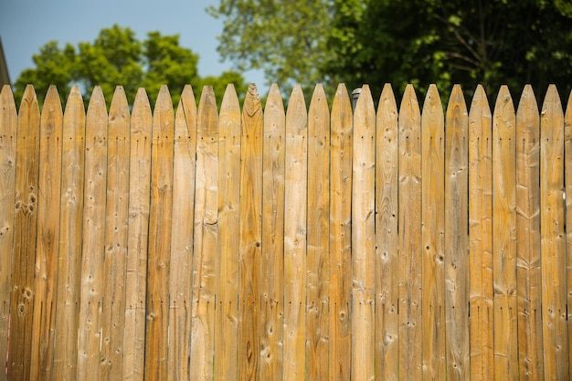 La texture de la clôture en bois et le fond en bois sont un symbole de la chaleur de la beauté naturelle du charme rustique et d'un