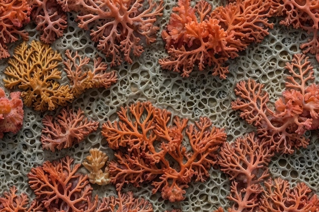 La texture complexe du corail