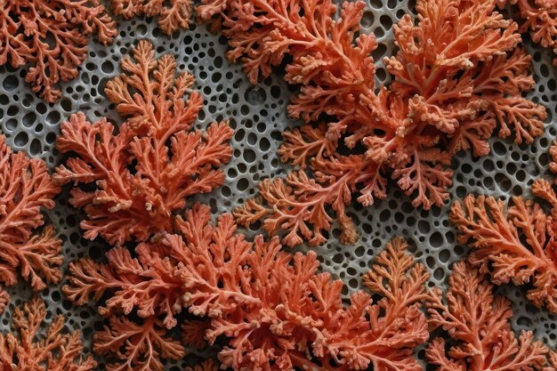 La texture complexe du corail