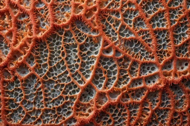 Photo la texture complexe du corail