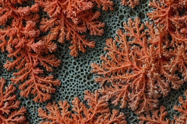 Photo la texture complexe du corail