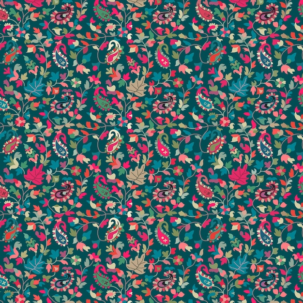 Texture complexe du tissu floral de paillis