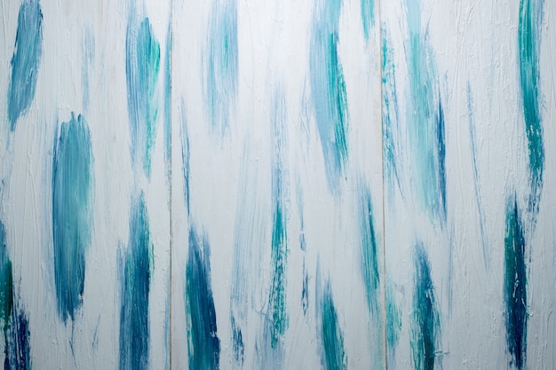 Texture. Contexte. Texture de planche de bois peinte en blanc avec des tons bleus.