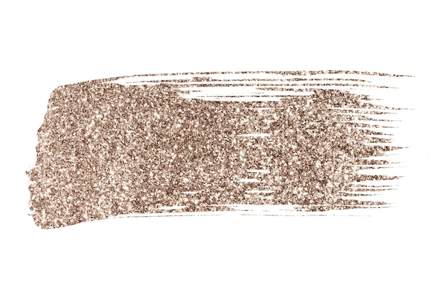 Texture de coup de pinceau de peinture à l'or métallique brillant